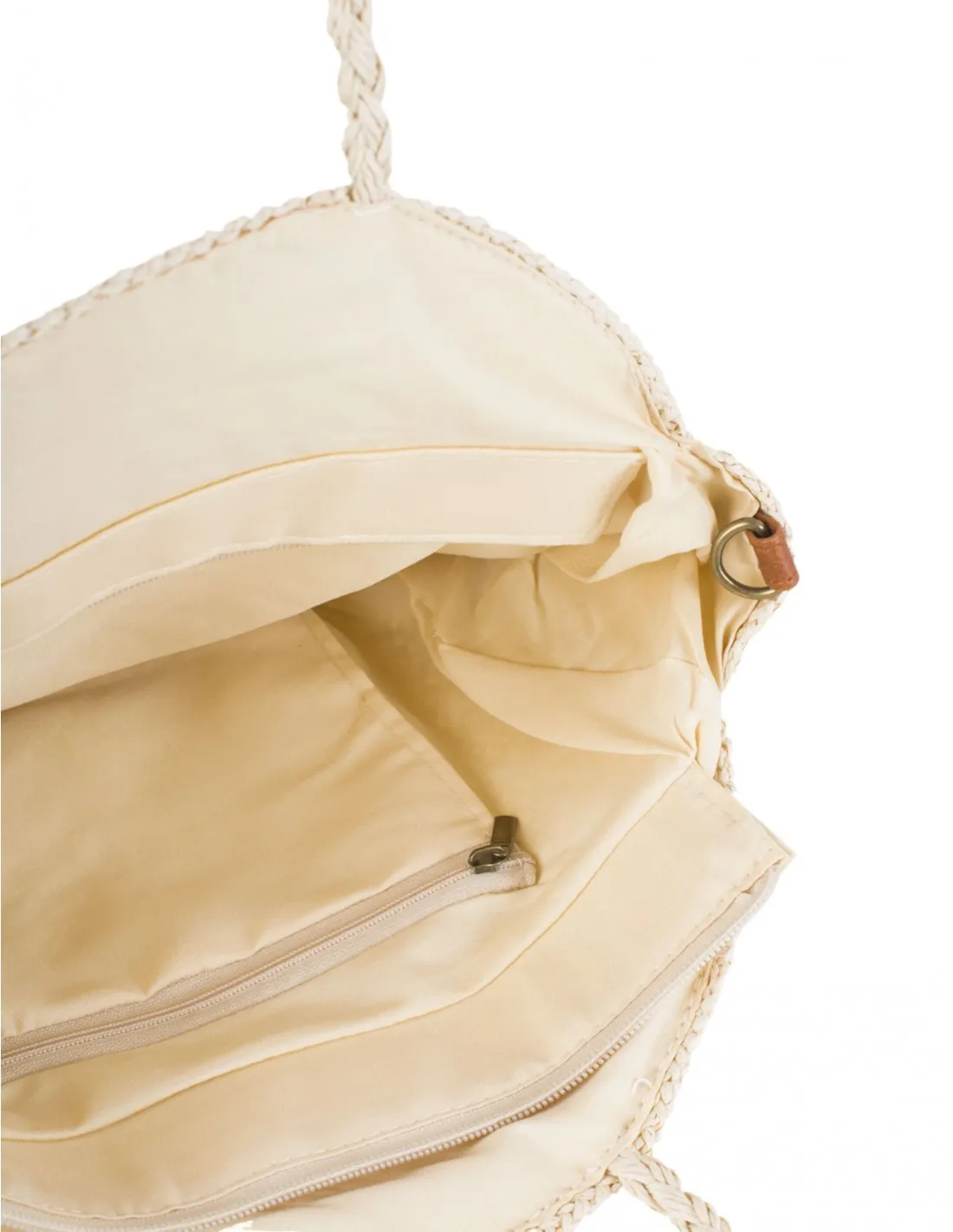 Bolso Shopper Rafia Redondo