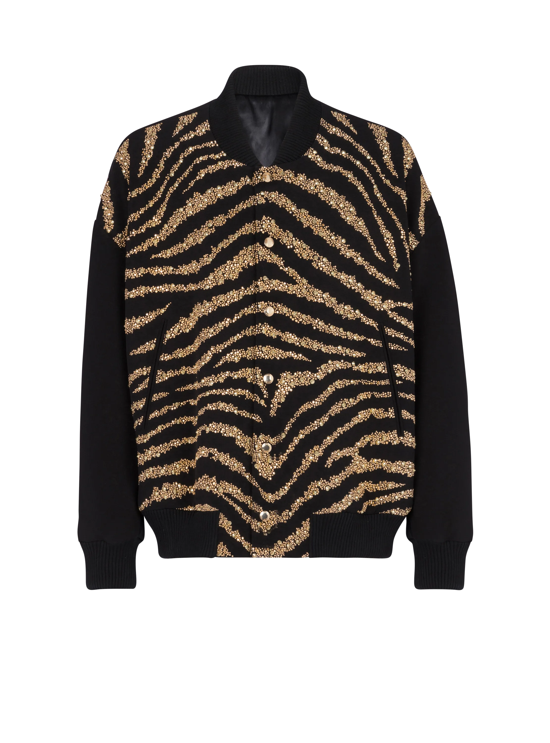 Bomber con estampado de cebra