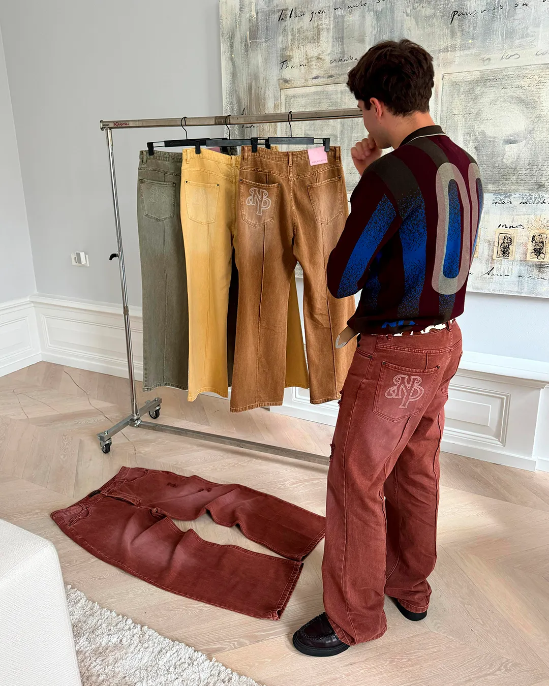 BOOTCUT PANTS RED