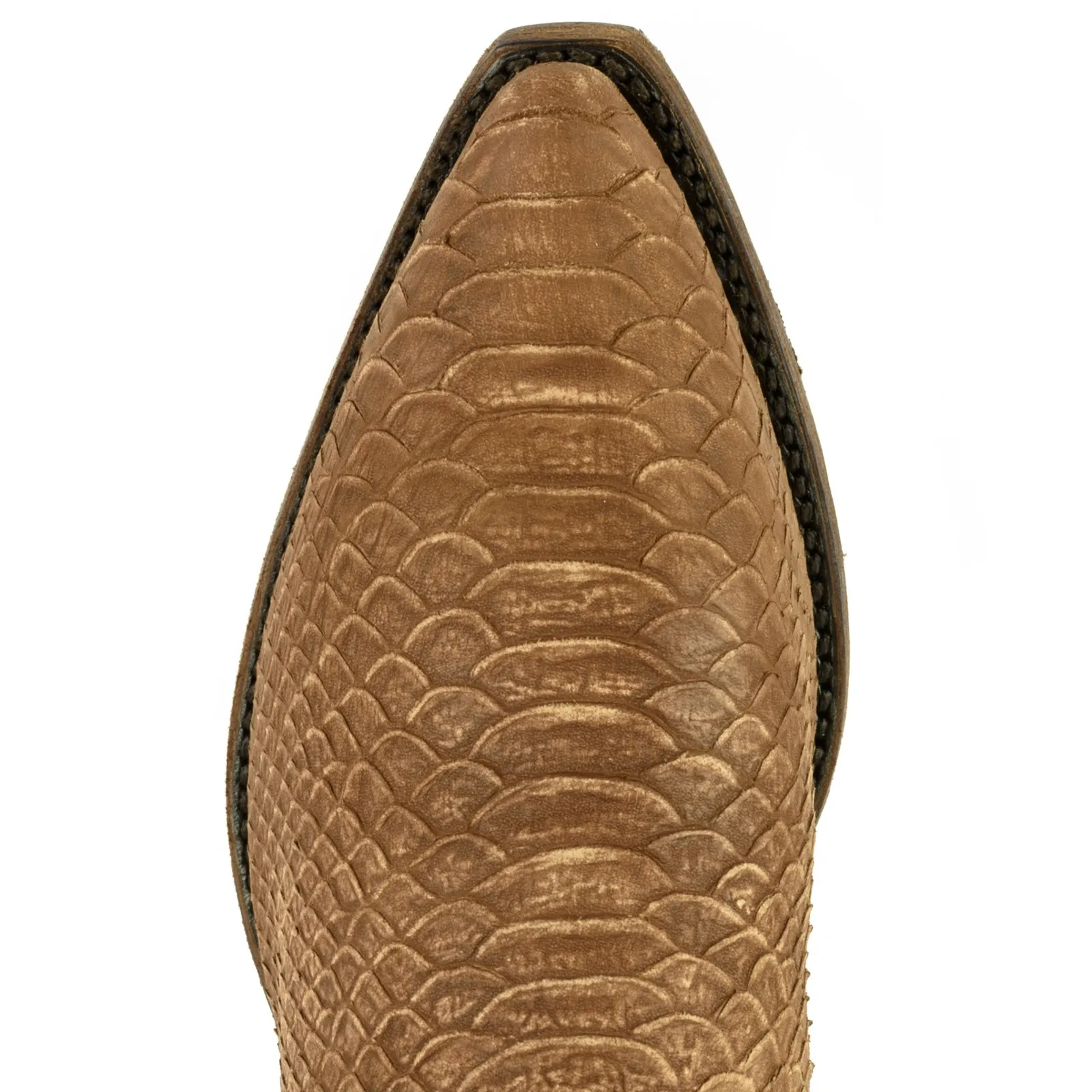 Bota cowboy camel mujer
