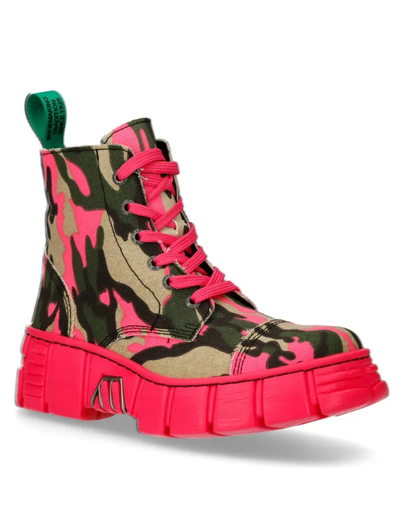 Botas de estilo camuflaje de moda all colors rojo