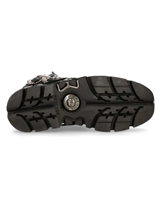 BOTAS NEW ROCK METALLIC REACTOR VINTAGE FLOWER NEGRO