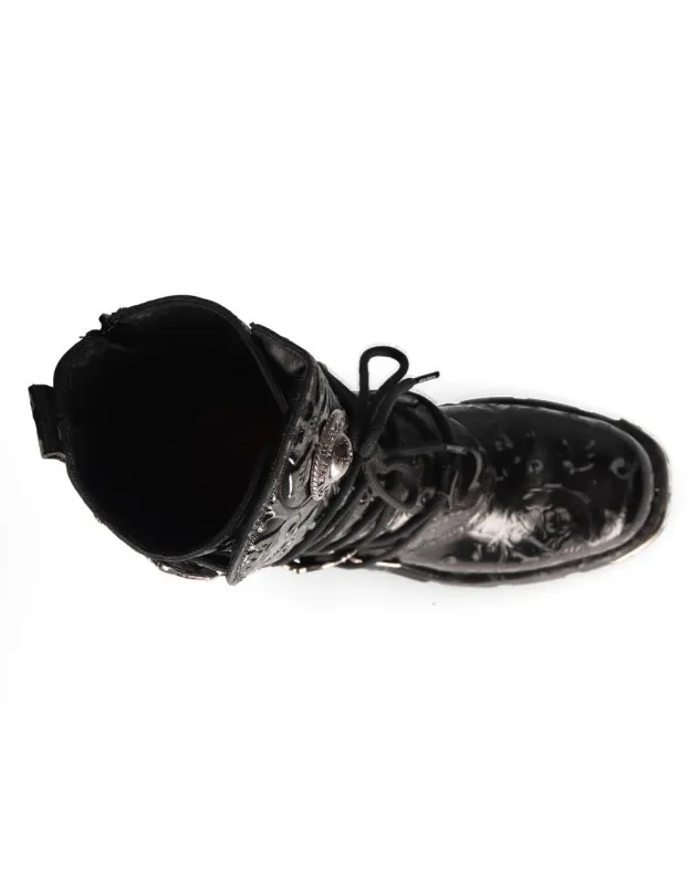 BOTAS NEW ROCK METALLIC REACTOR VINTAGE FLOWER NEGRO
