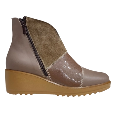 Botin mujer combi D’chicas 4665taupe