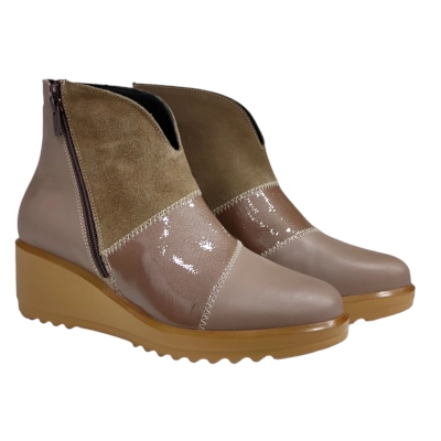 Botin mujer combi D’chicas 4665taupe