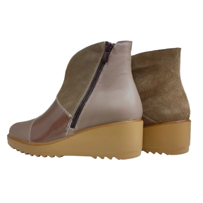 Botin mujer combi D’chicas 4665taupe