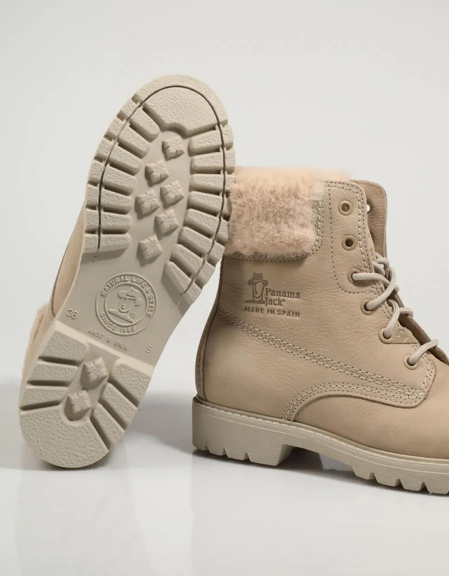  botines PANAMA JACK Felicia en Beige 80405