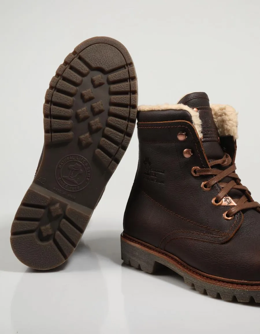  bottines PANAMA JACK P03 Aviator en Maron 80419