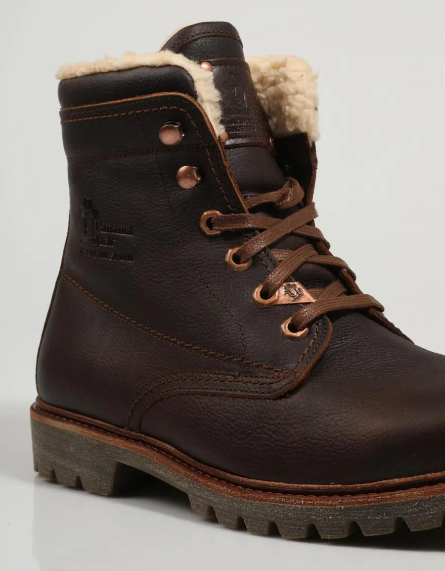  bottines PANAMA JACK P03 Aviator en Maron 80419