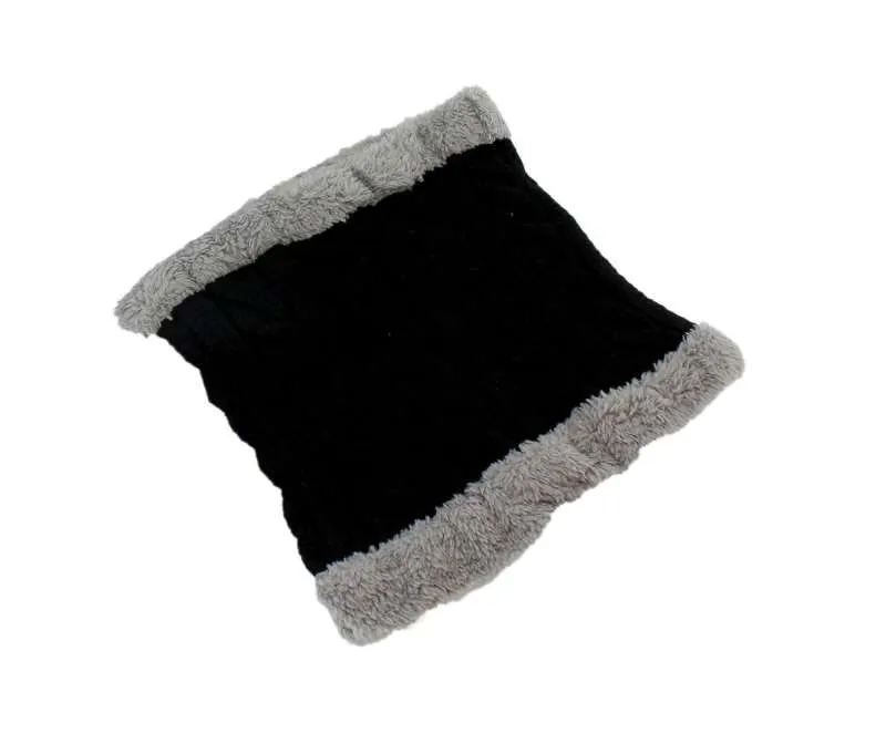 BQ52D KPL SOMBRERO UNISEX Y BUFANDA NEGRA