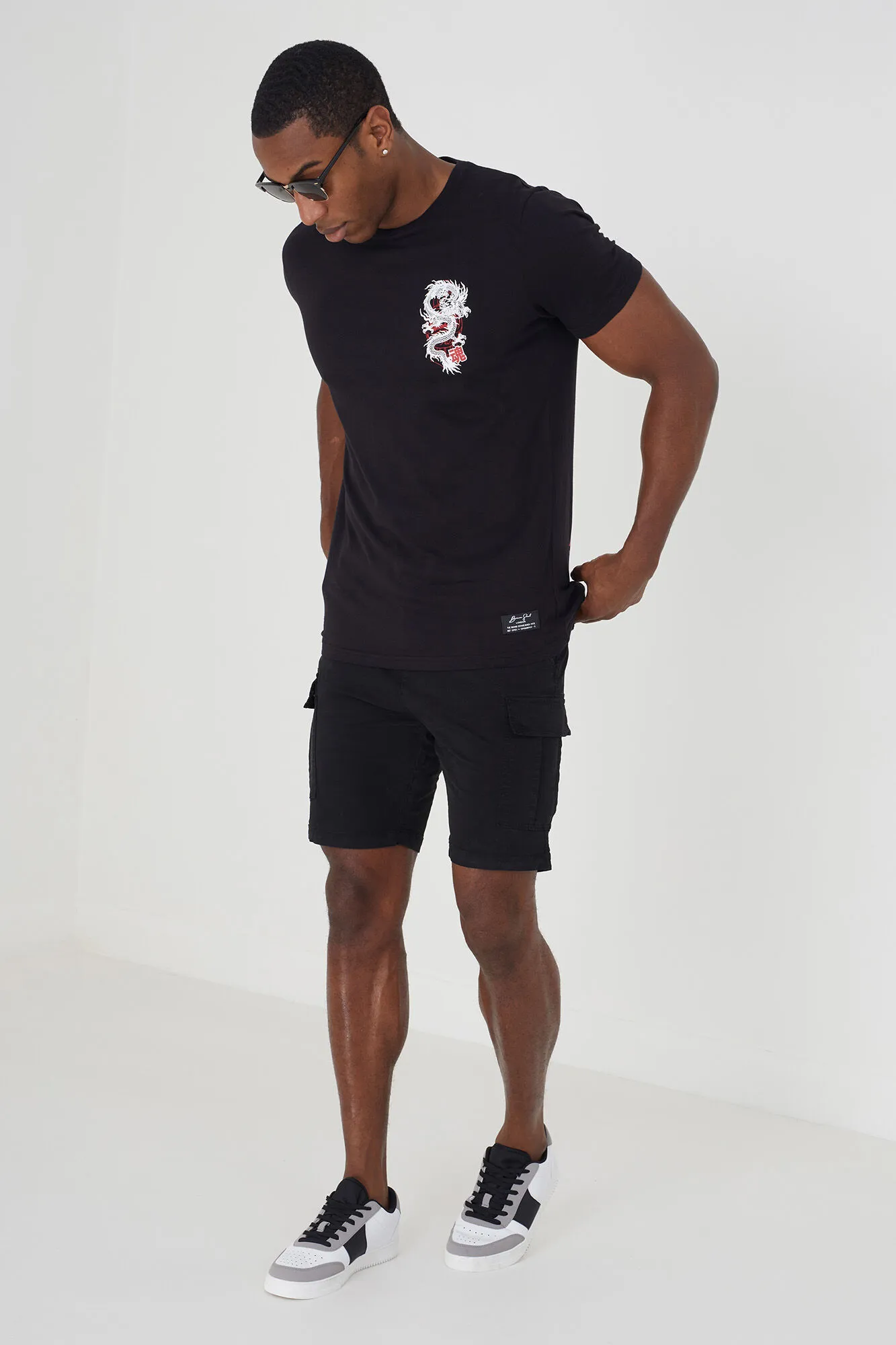 Brave Soul Camiseta estampada en espalda