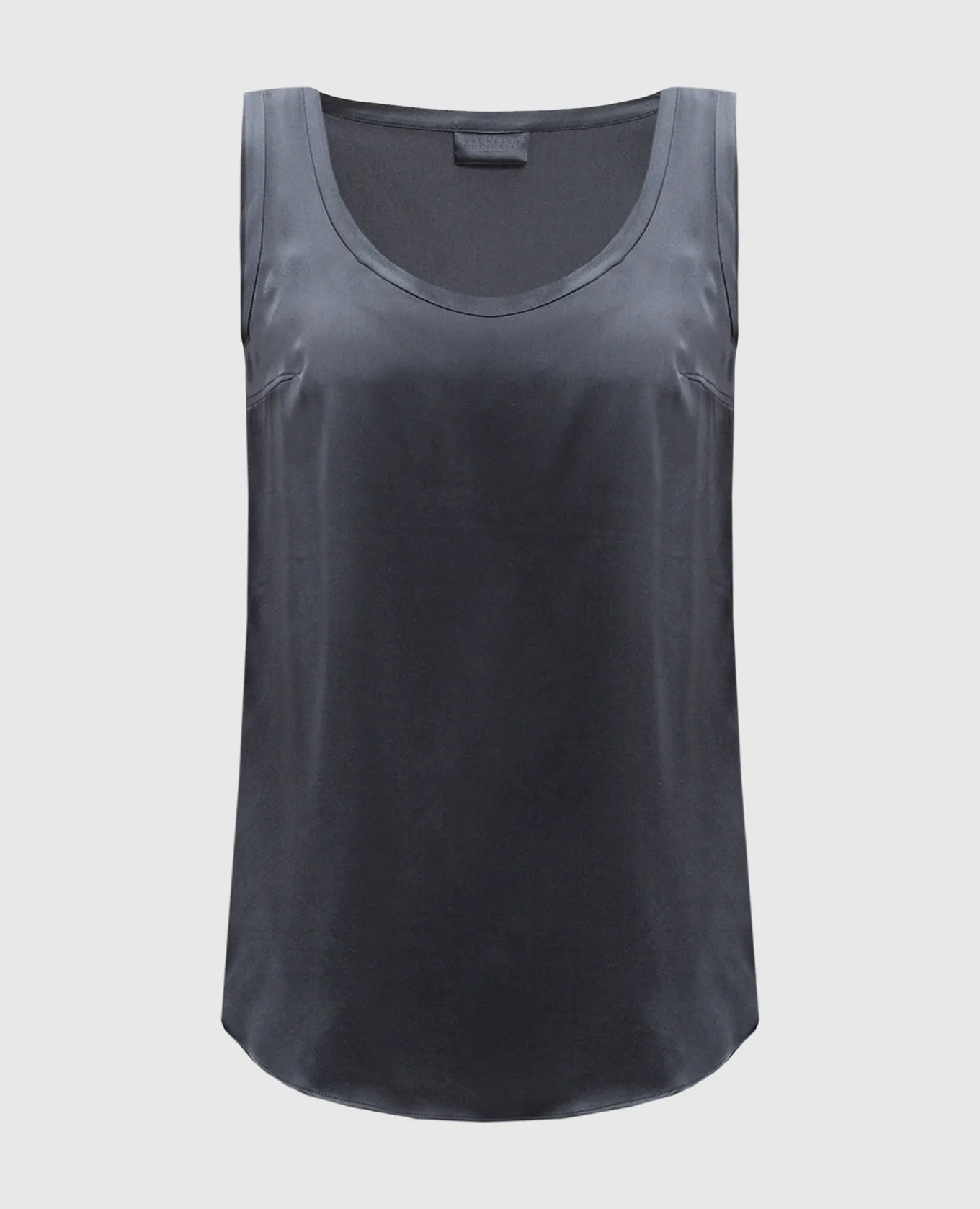 Brunello Cucinelli Gray silk top