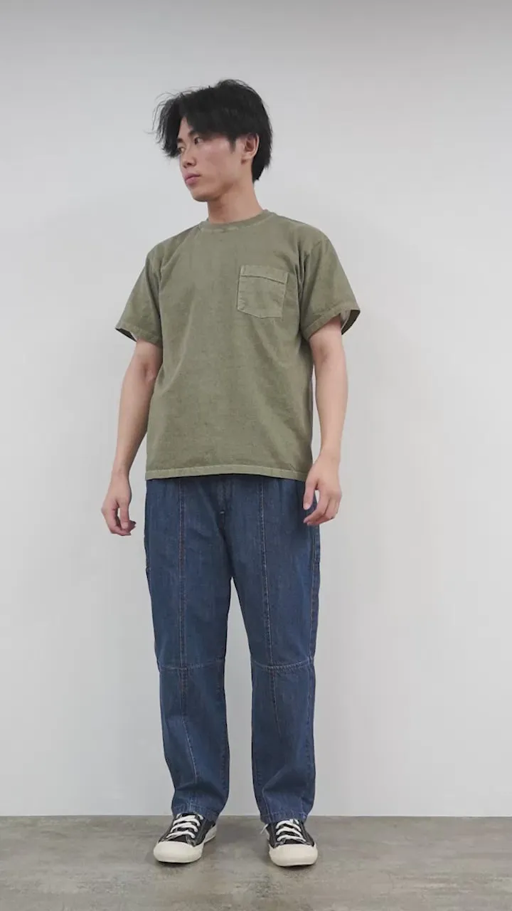 Buena camiseta de cuello de bolsillo de bolsillo de manga corta / manga corta