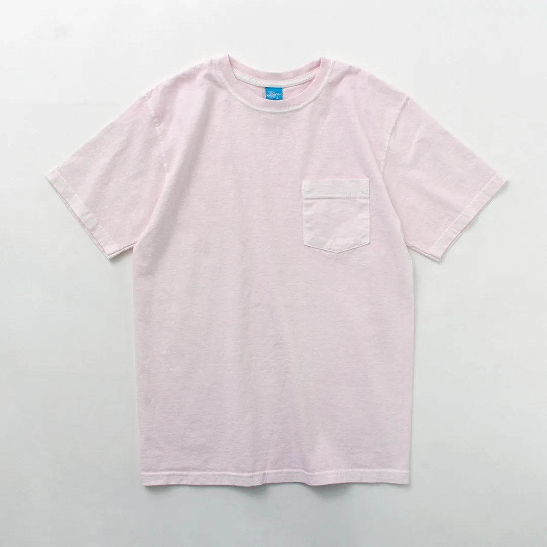 Buena camiseta de cuello de bolsillo de bolsillo de manga corta / manga corta