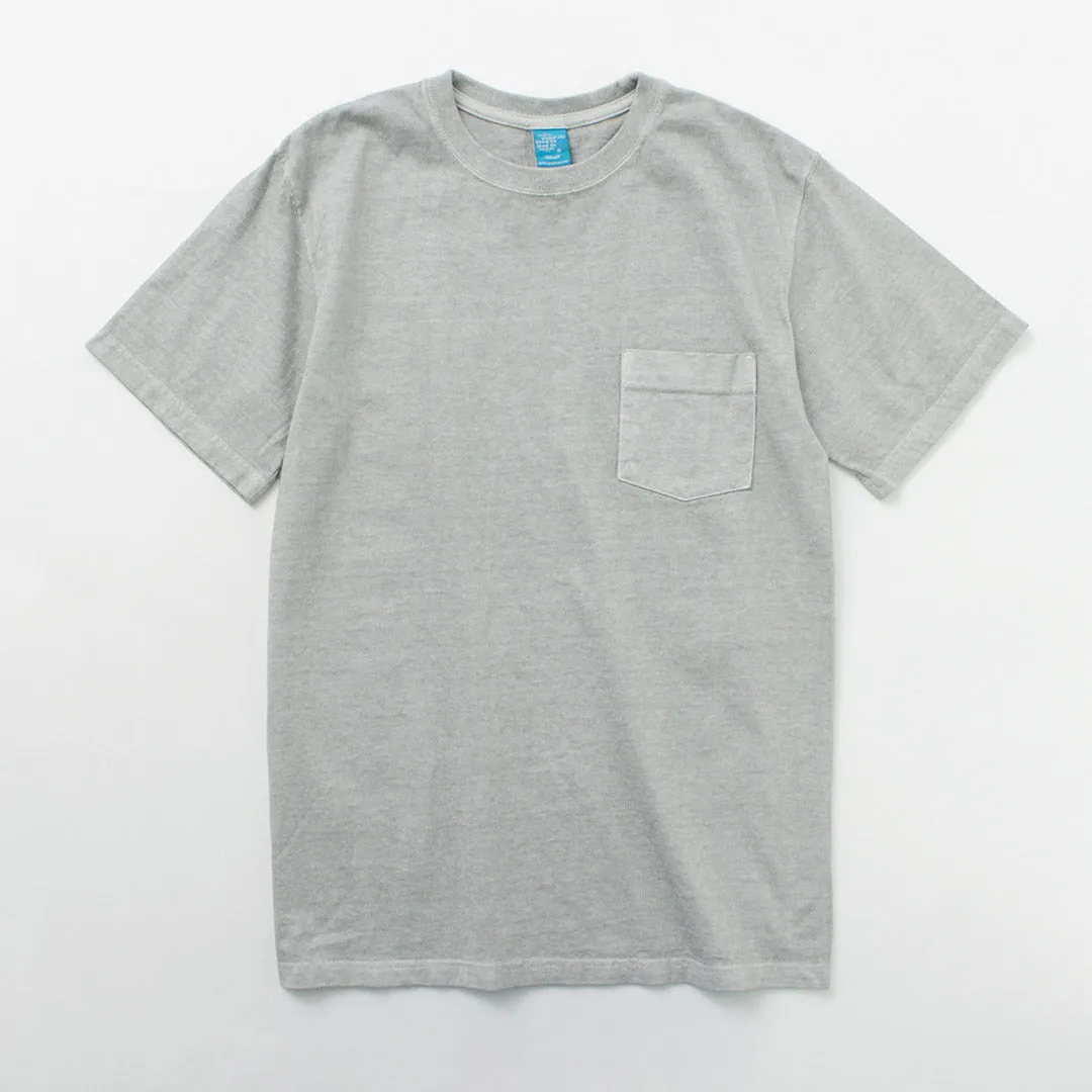 Buena camiseta de cuello de bolsillo de bolsillo de manga corta / manga corta