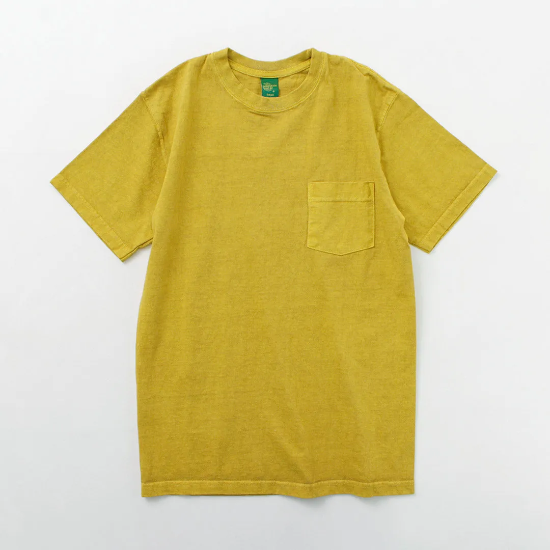 Buena camiseta de cuello de bolsillo de bolsillo de manga corta / manga corta