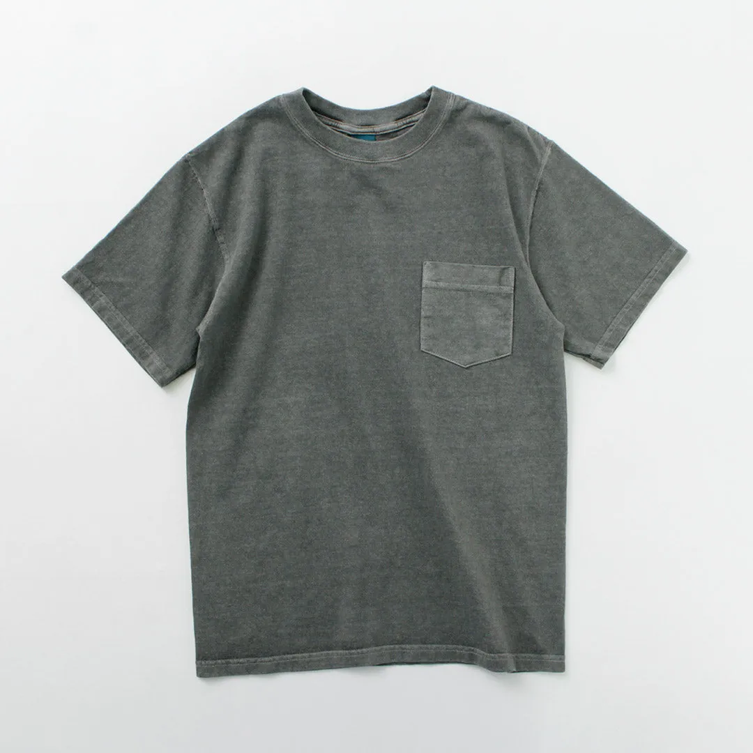 Buena camiseta de cuello de bolsillo de bolsillo de manga corta / manga corta
