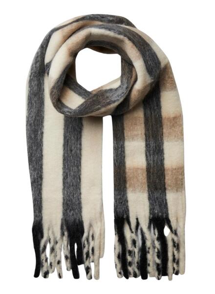 Bufanda Pieces Jolene Long Gris Para Mujer
