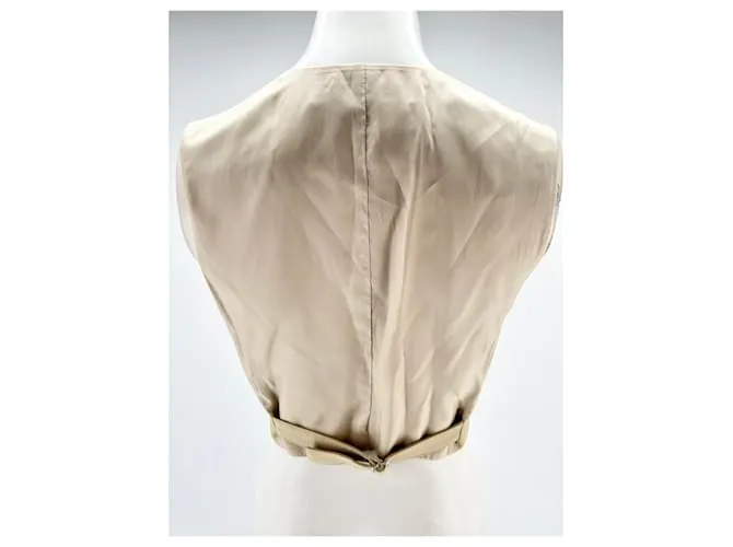 BY MALENE BIRGER Tops T.FR 36 Poliéster Beige 