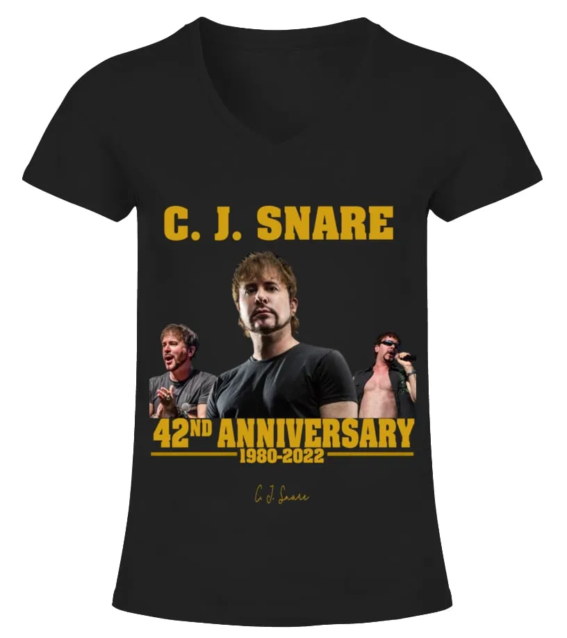 C. J. SNARE 42ND ANNIVERSARY Camiseta cuello pico Mujer