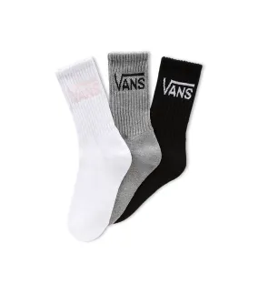 CALCETíN VANS MUJER CLASSIC CREW  WHITE/GREY