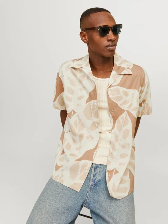 CAMISA CON ESTAMPADO MARRóN  JORSEQUOIA