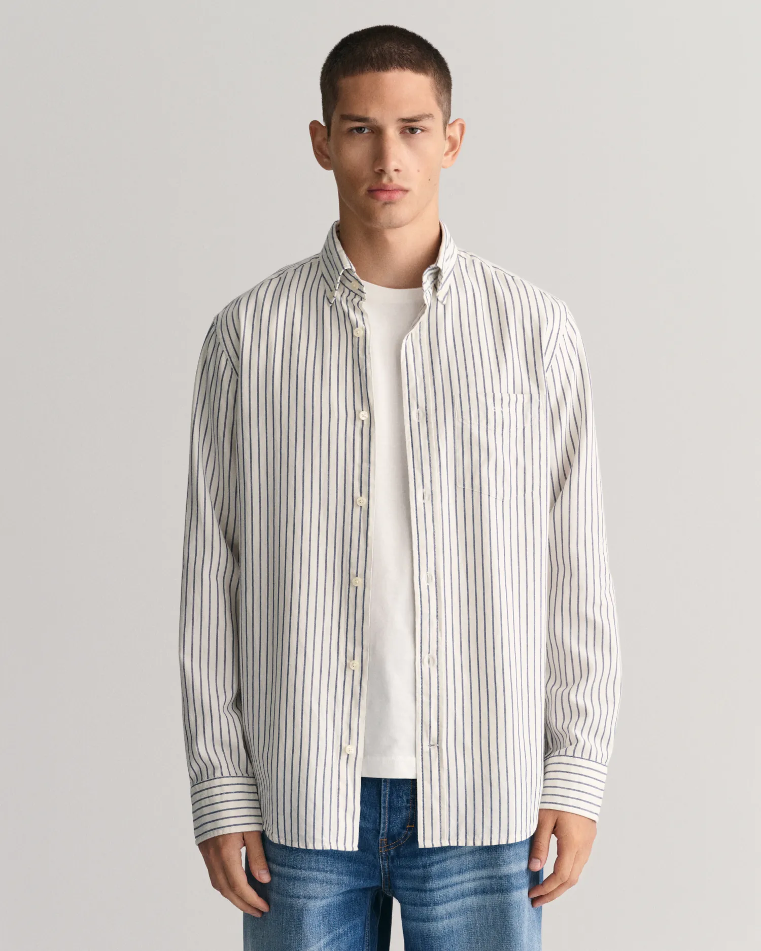 Camisa Oxford Regular Fit Archive a rayas