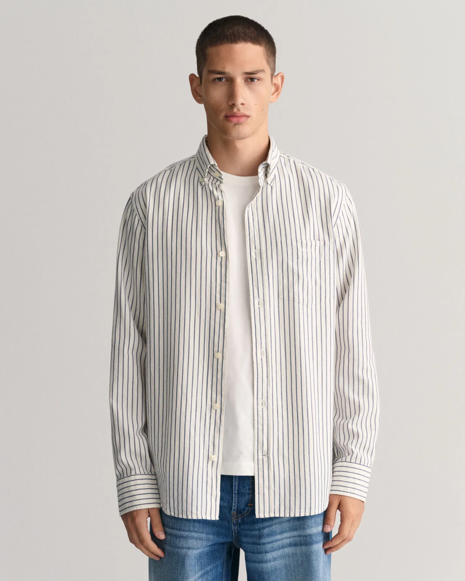 Camisa Oxford Regular Fit Archive a rayas