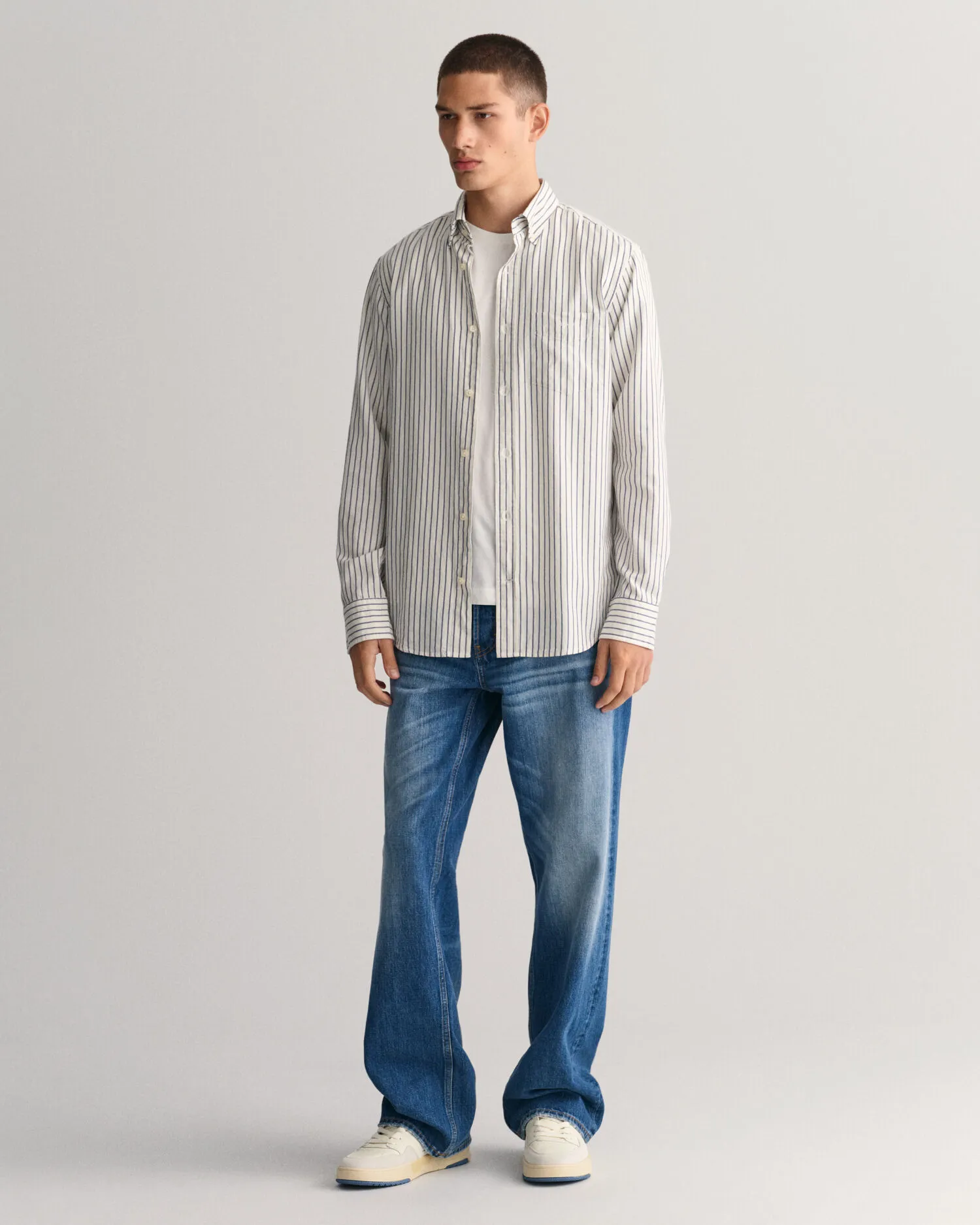 Camisa Oxford Regular Fit Archive a rayas