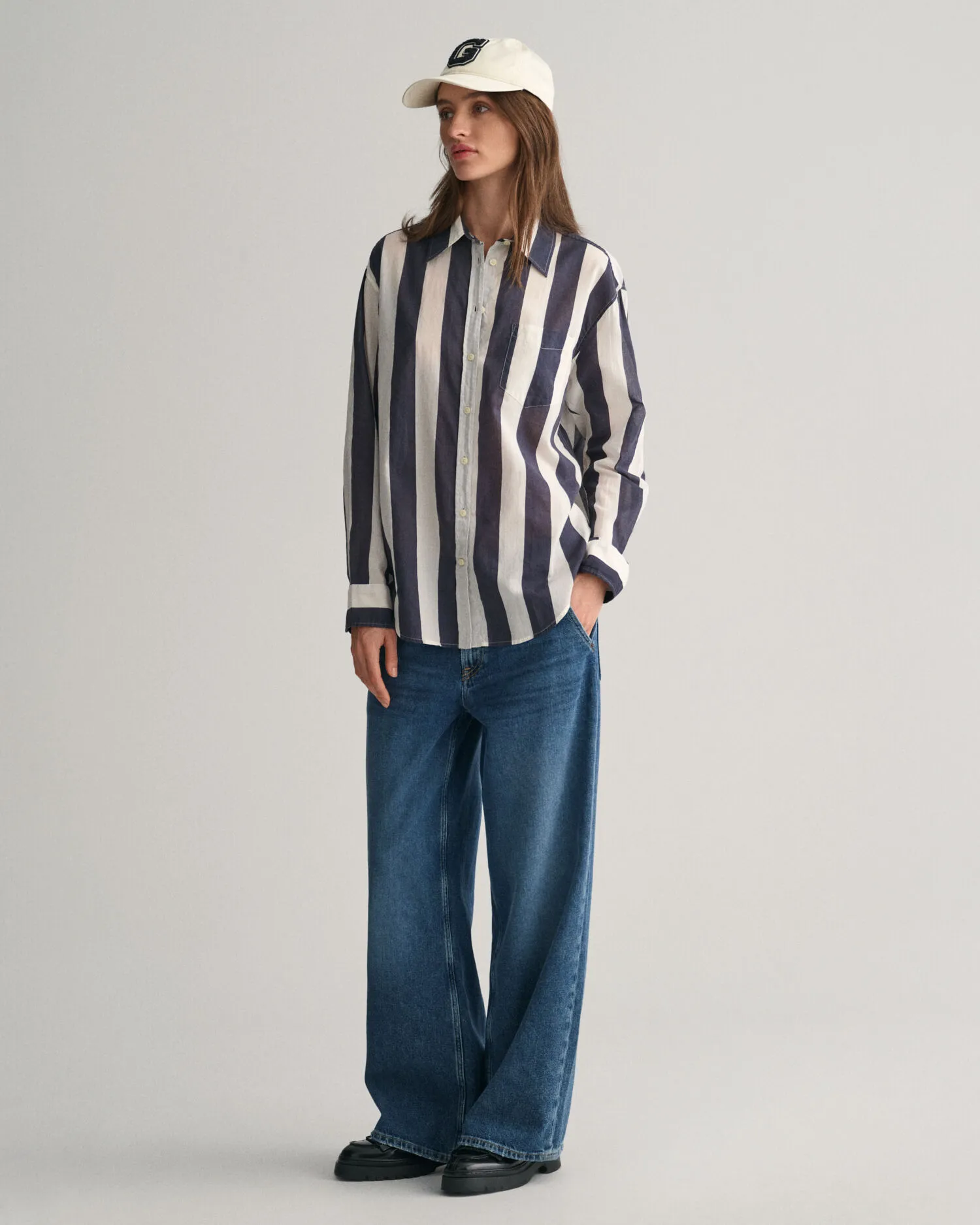 Camisa Relaxed Fit Parasol a rayas