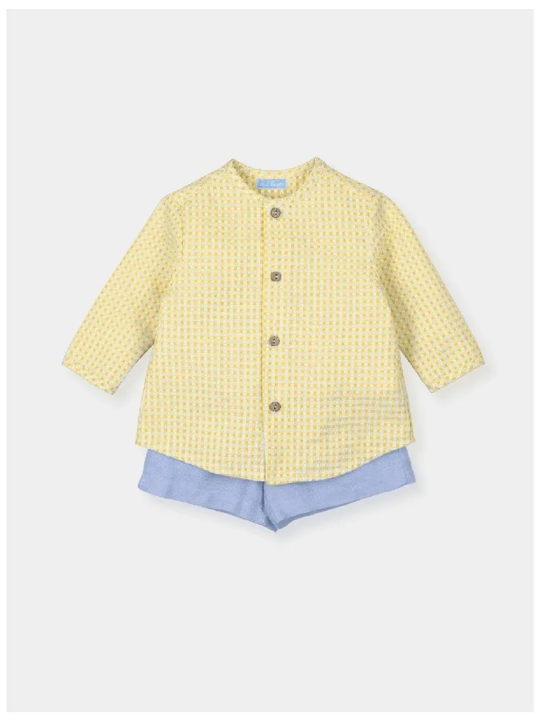 Camisa seeksucker con pantalón corto Mac Ilusión Citronela