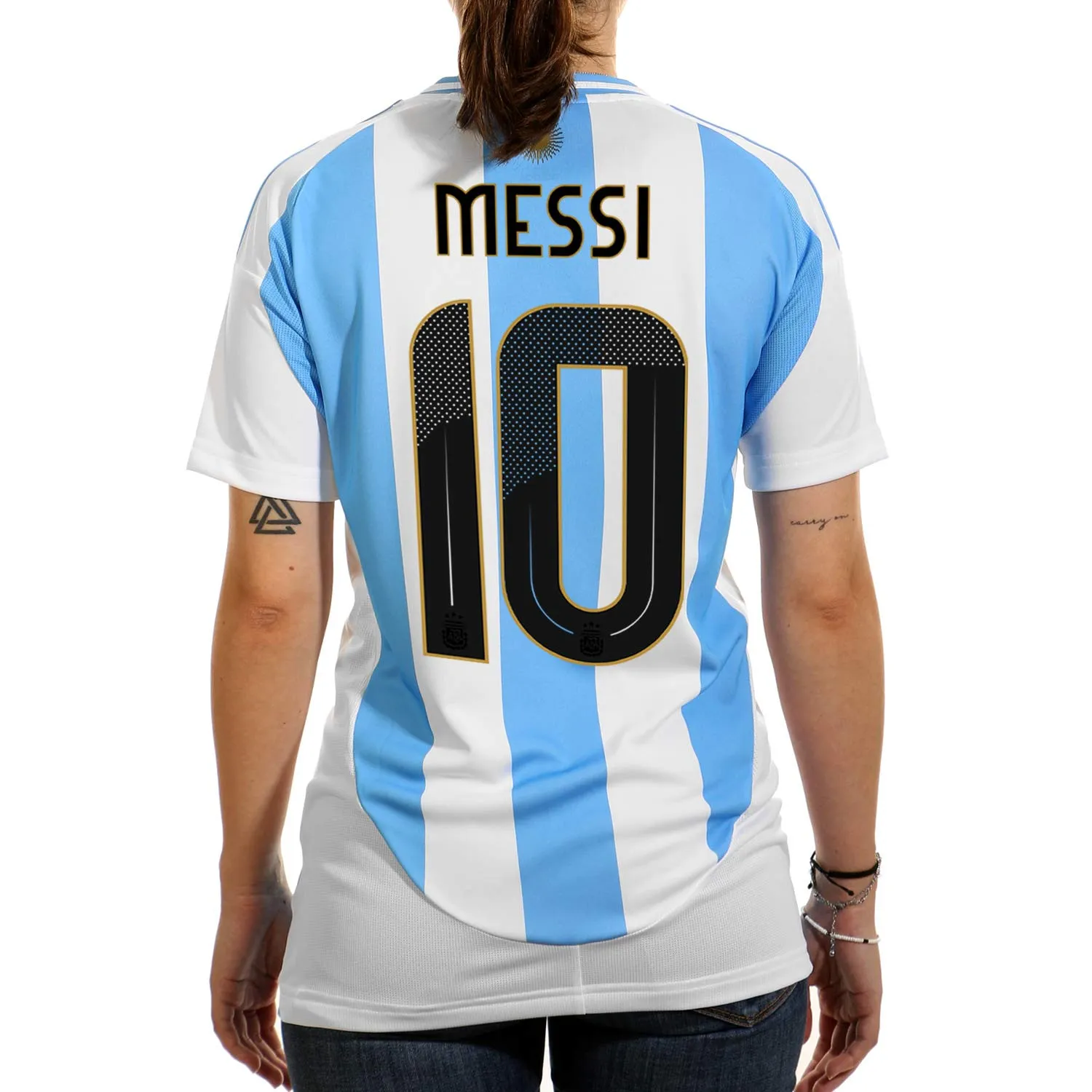 CAMISETA ADIDAS ARGENTINA MUJER 2024 MESSI10
