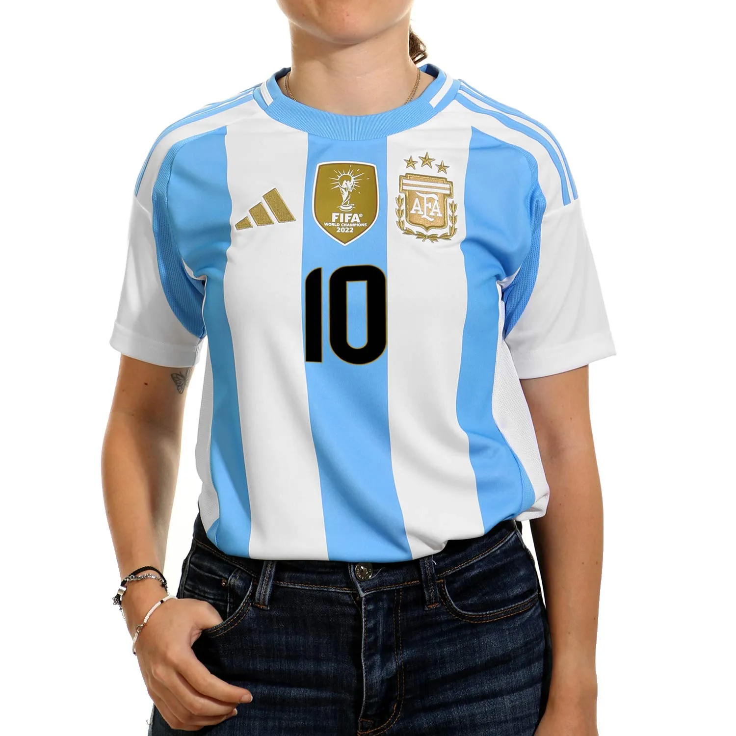CAMISETA ADIDAS ARGENTINA MUJER 2024 MESSI10