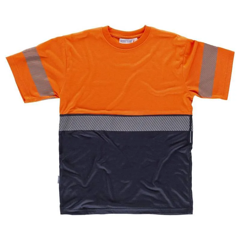 Camiseta combinada alta visibilidad