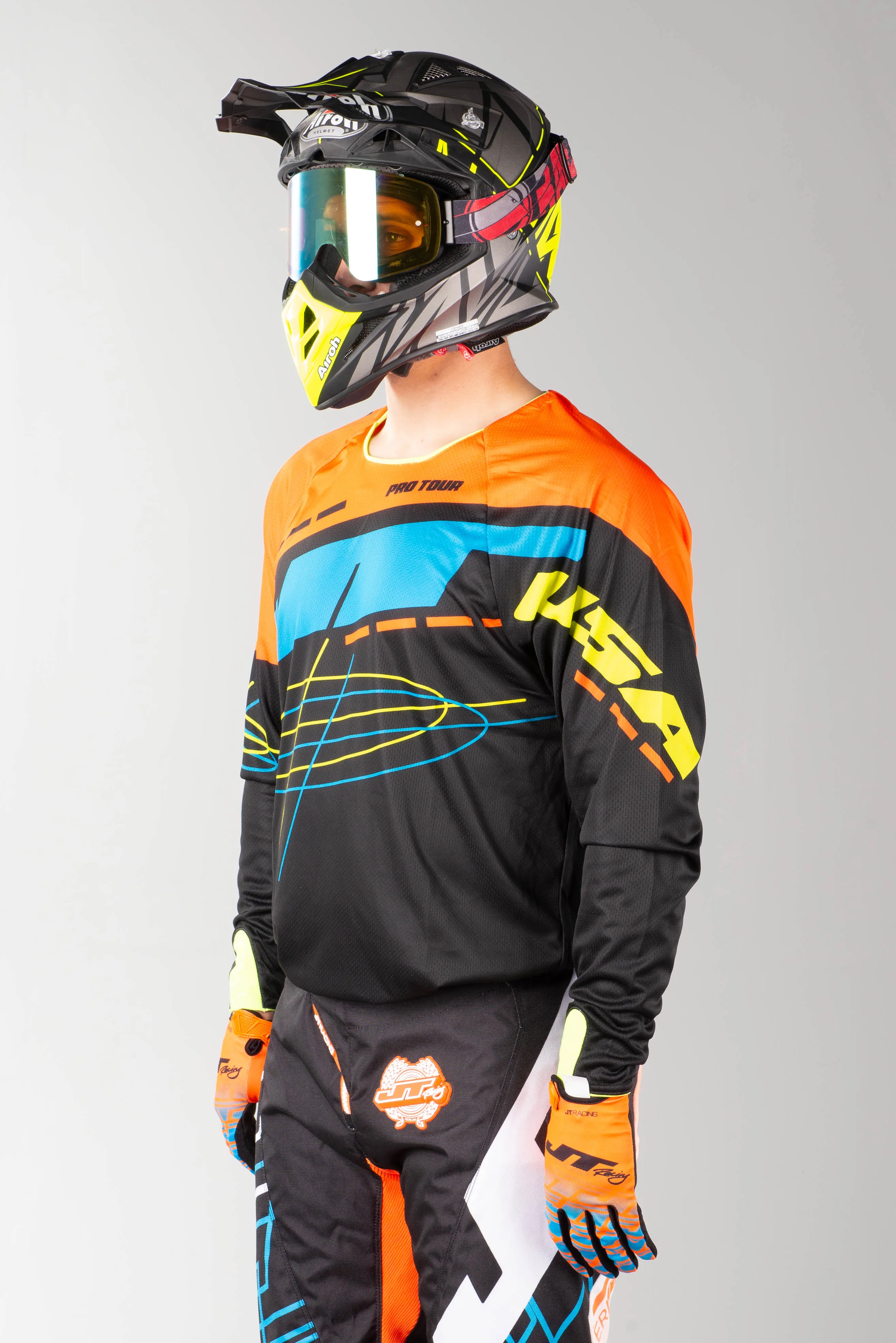 Camiseta de Cross JT Racing Hyperlite Blueprint OBNYL