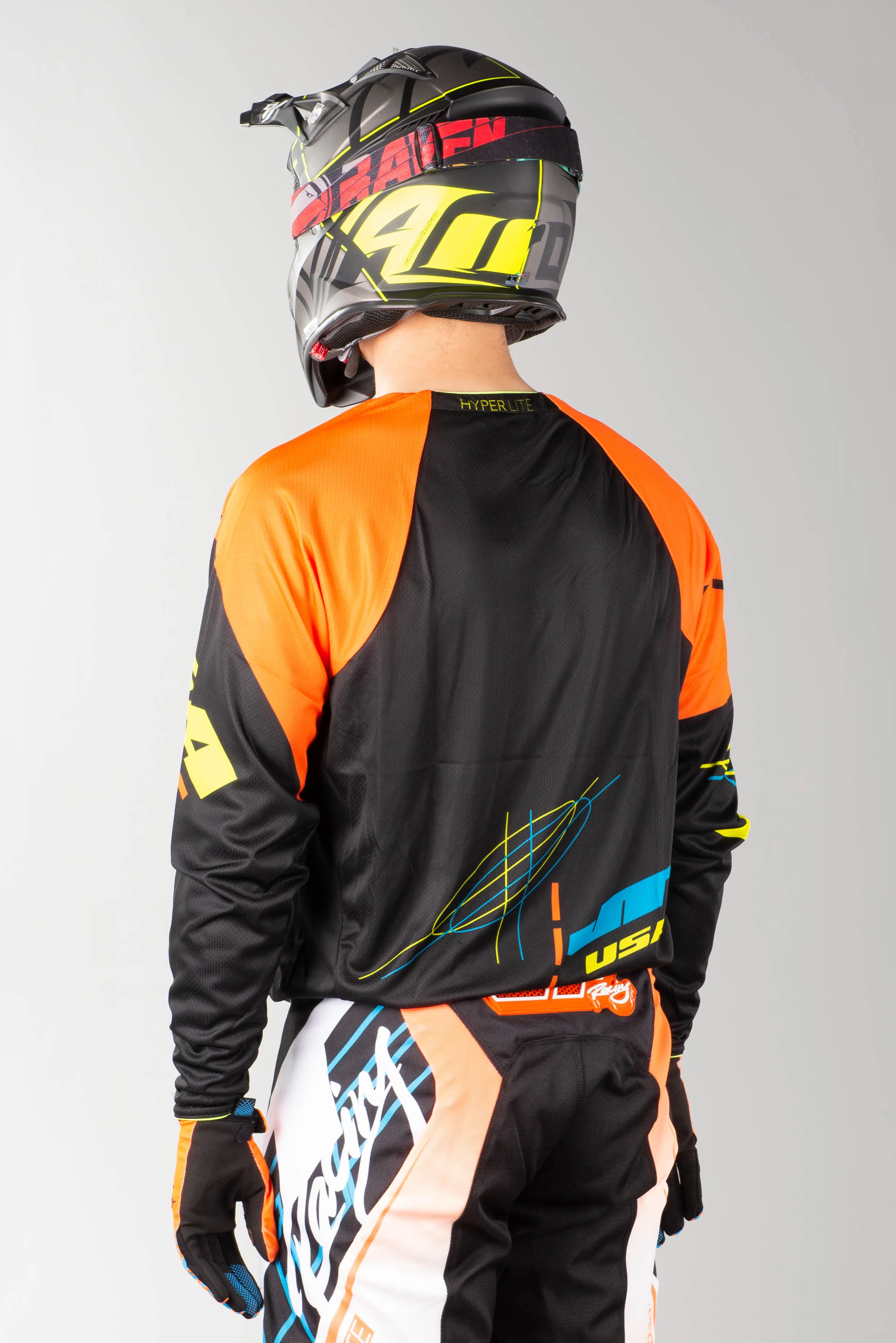 Camiseta de Cross JT Racing Hyperlite Blueprint OBNYL