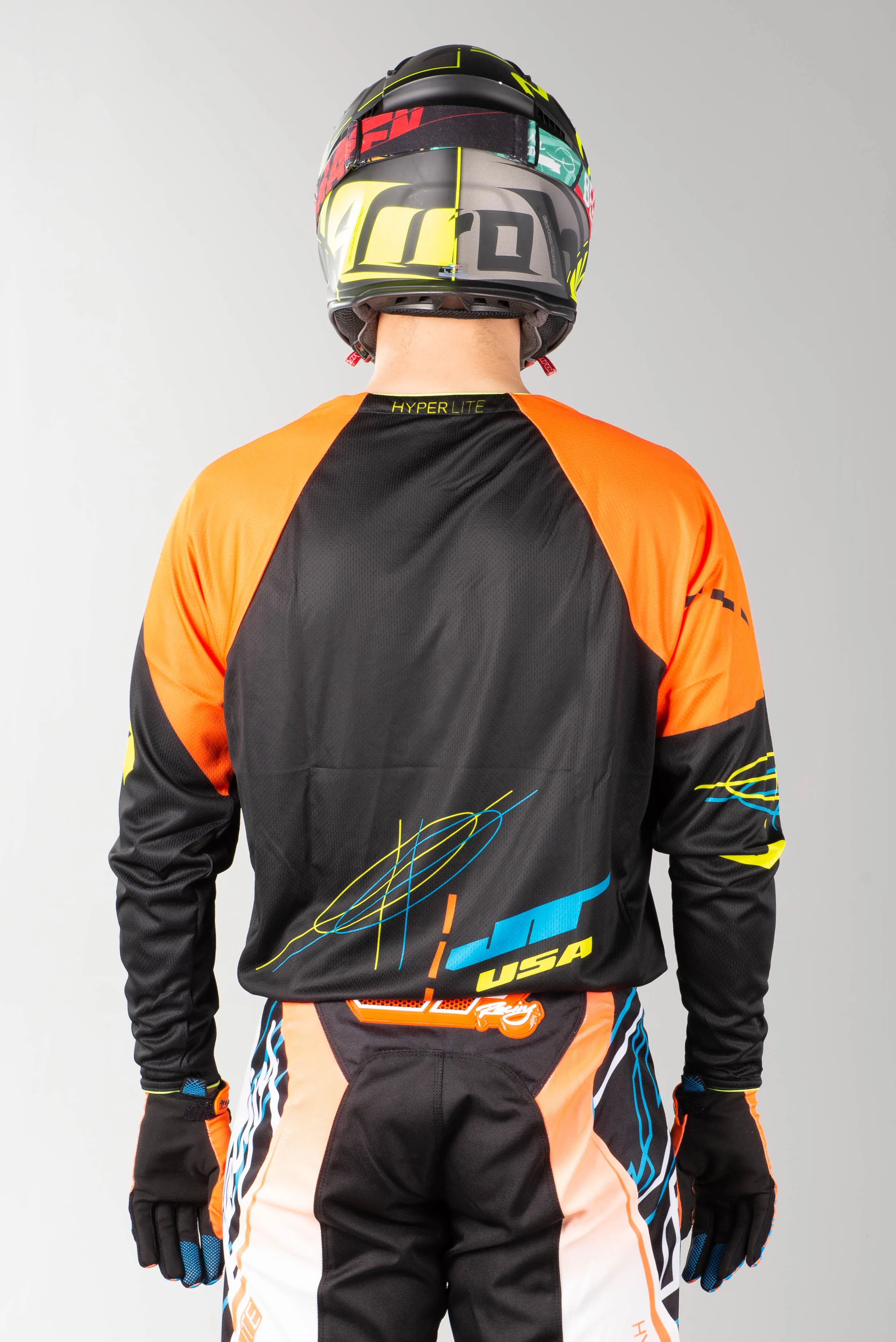 Camiseta de Cross JT Racing Hyperlite Blueprint OBNYL