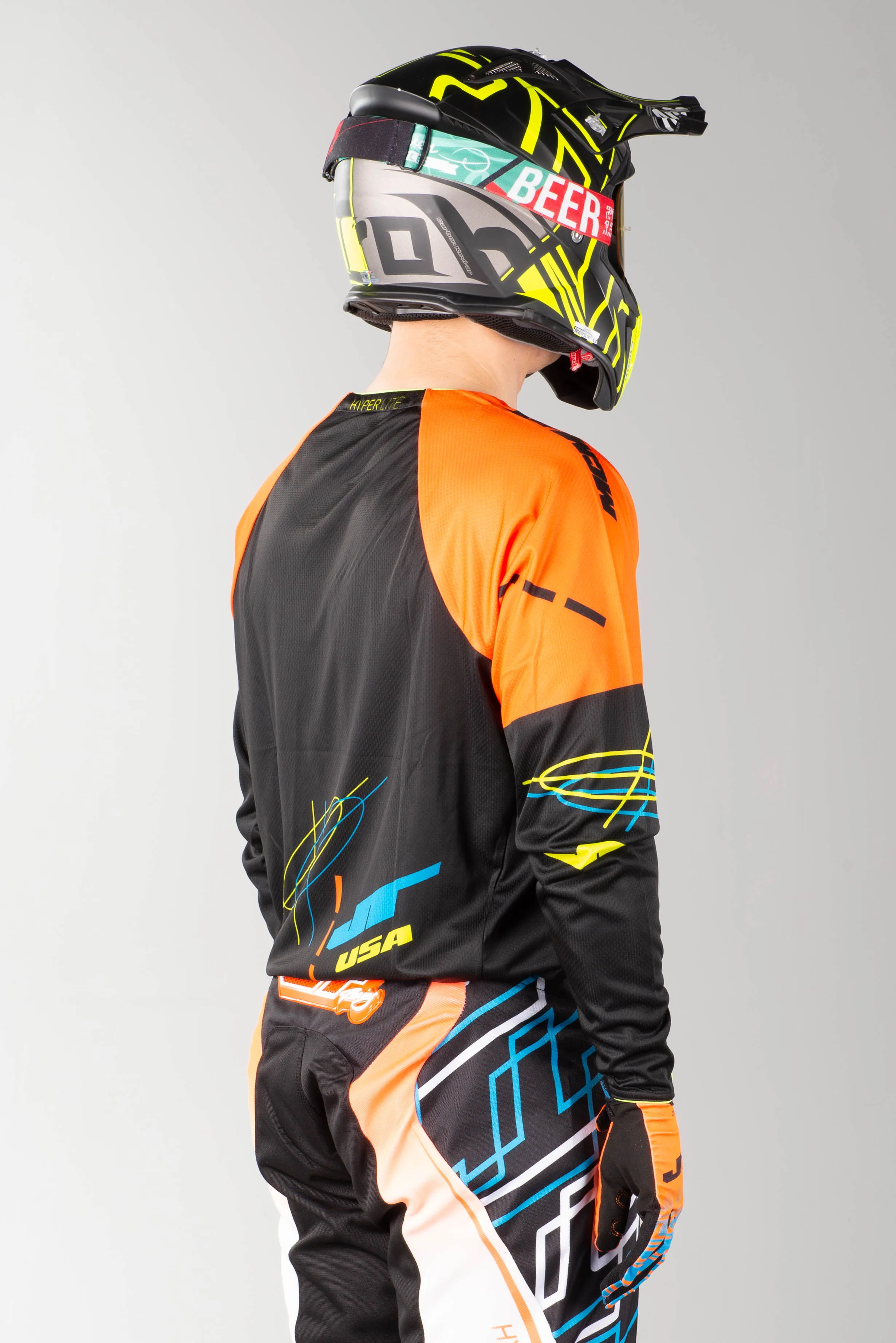 Camiseta de Cross JT Racing Hyperlite Blueprint OBNYL
