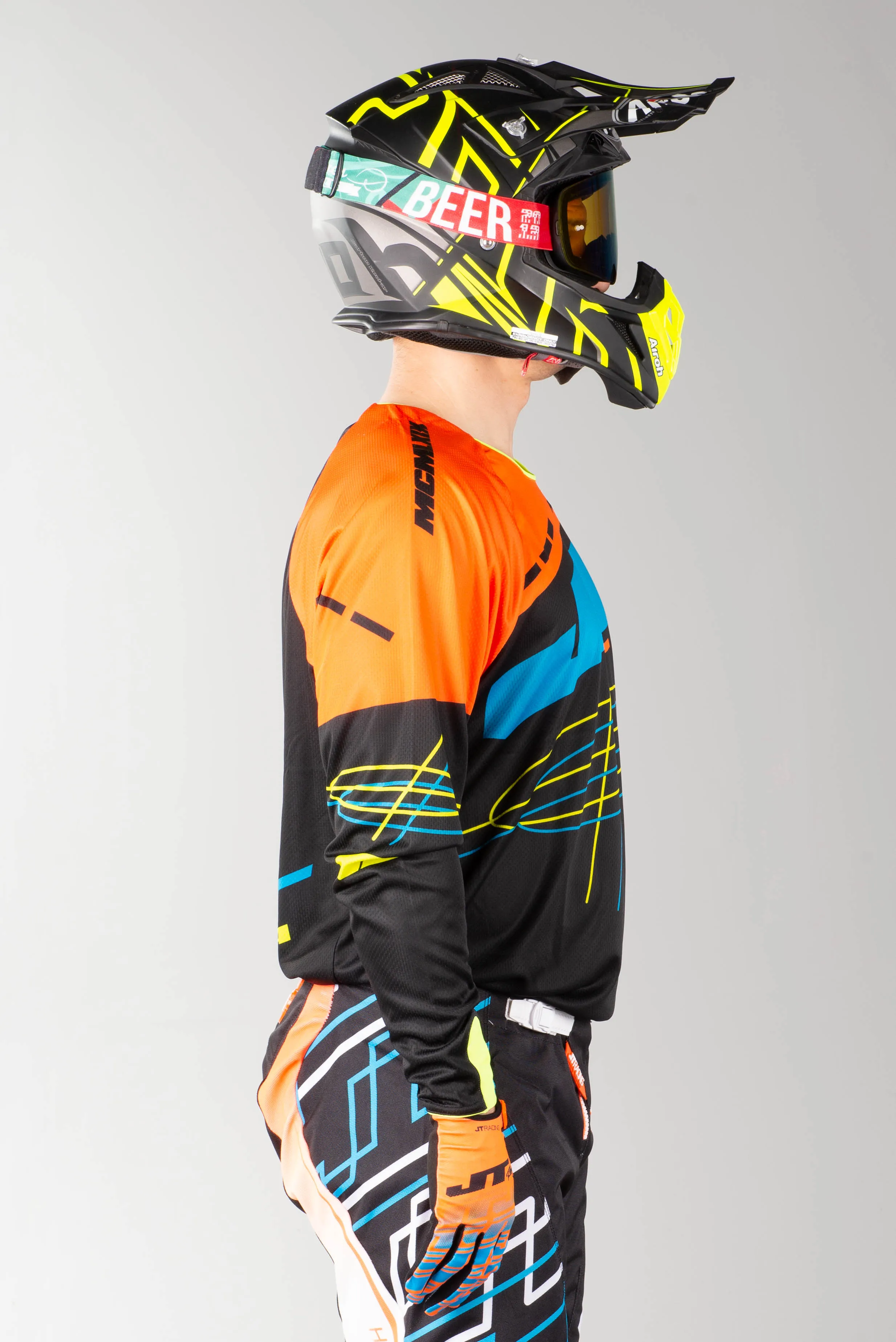 Camiseta de Cross JT Racing Hyperlite Blueprint OBNYL