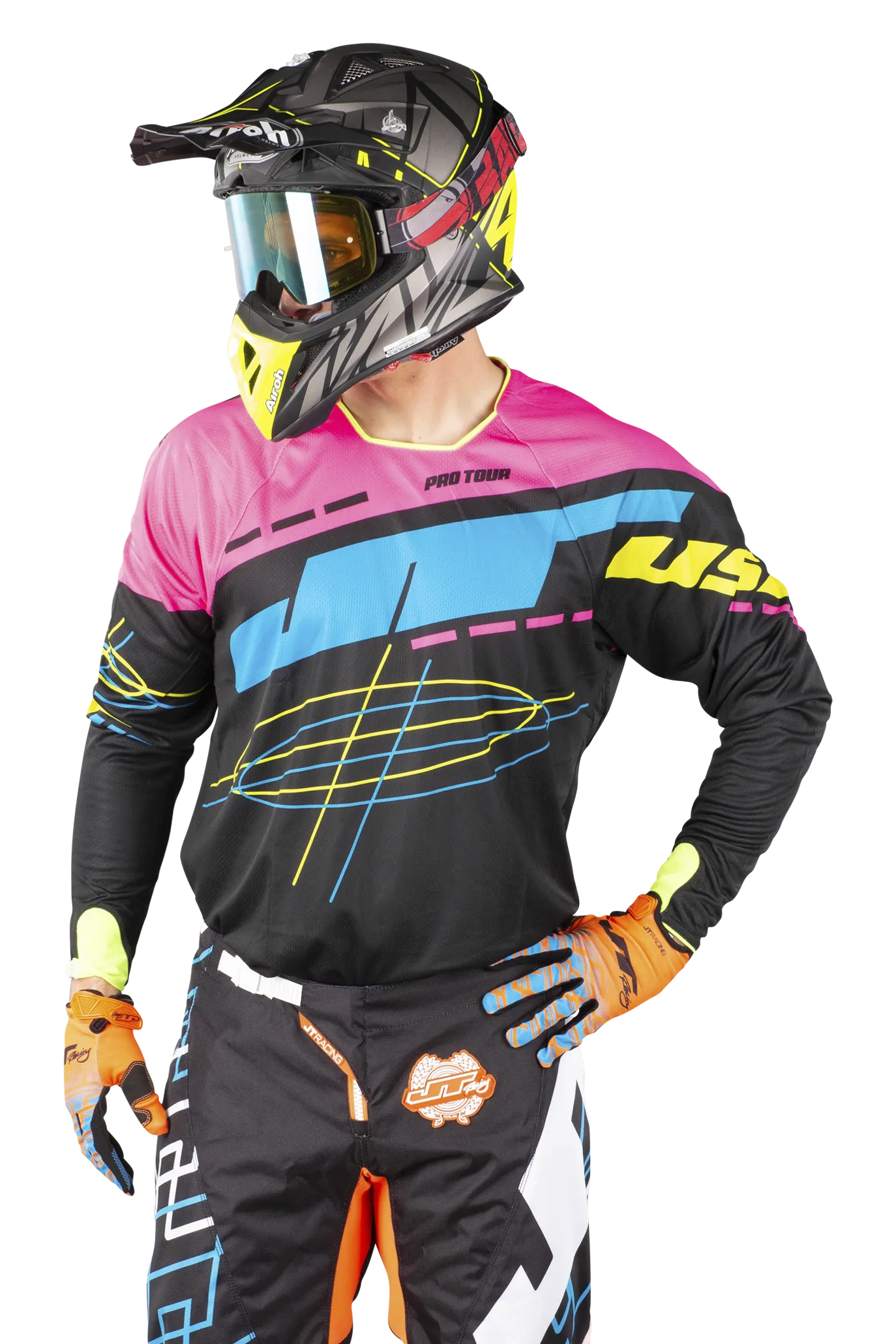 Camiseta de Cross JT Racing Hyperlite Blueprint PBNYL