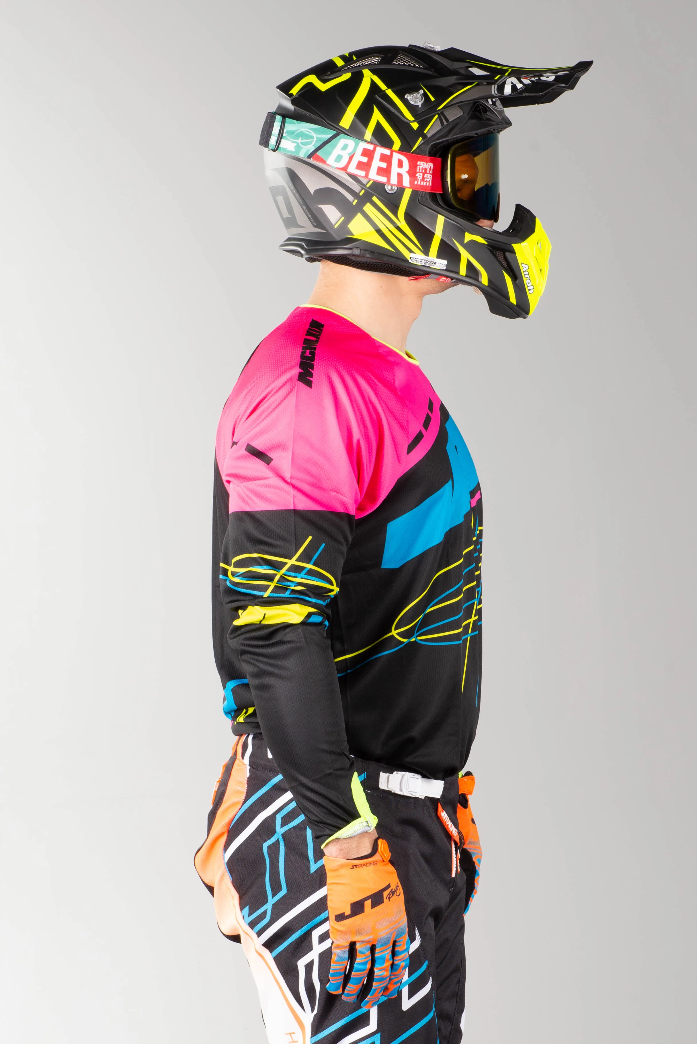 Camiseta de Cross JT Racing Hyperlite Blueprint PBNYL