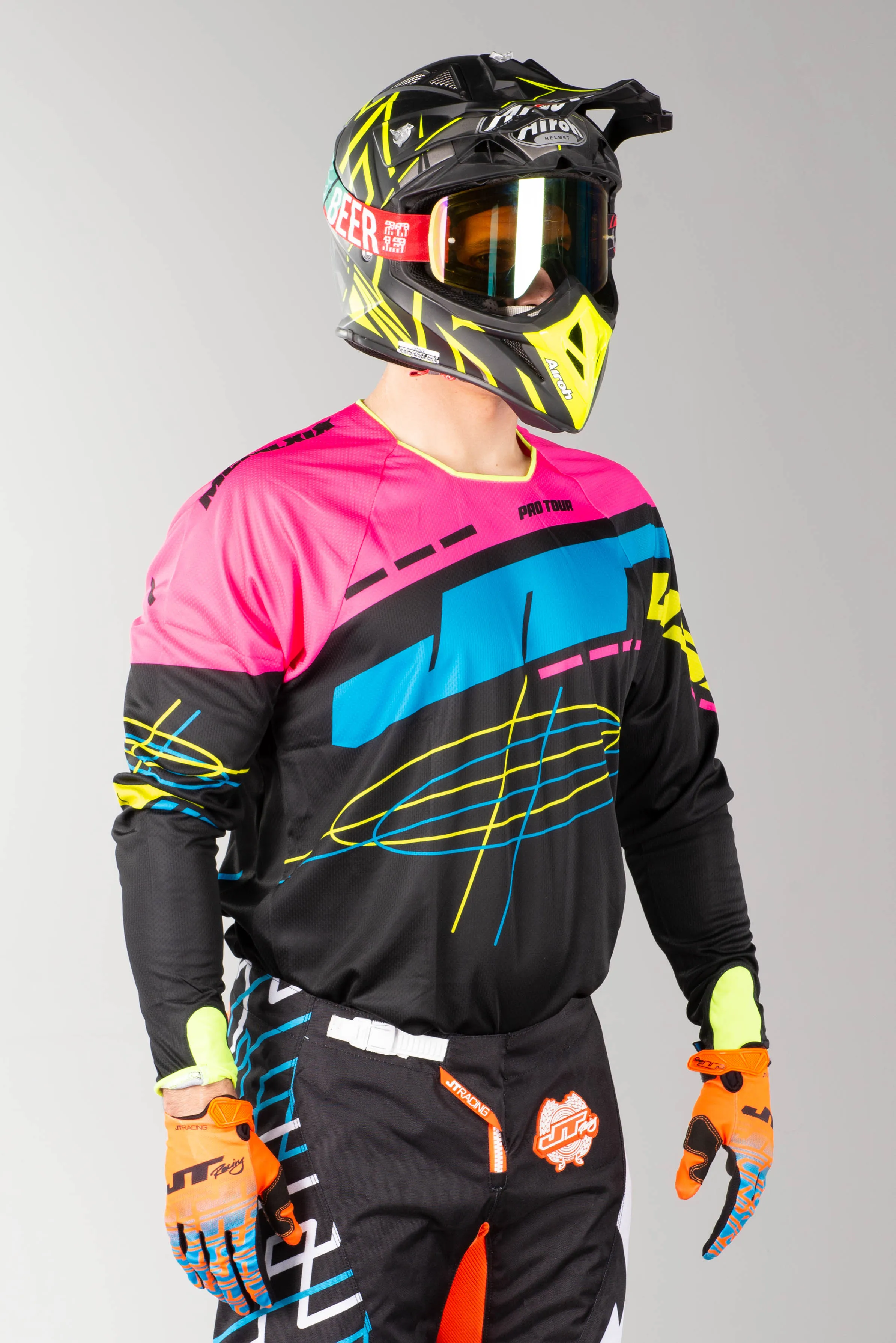 Camiseta de Cross JT Racing Hyperlite Blueprint PBNYL