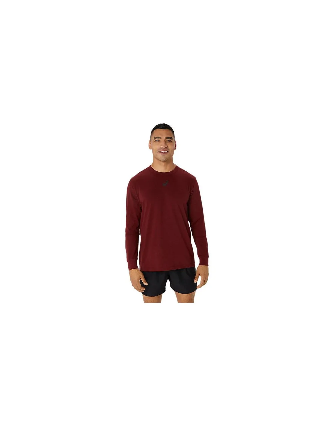 Camiseta de Fitness ASICS Tiger Ls Top Hombre Rojo/ Negro