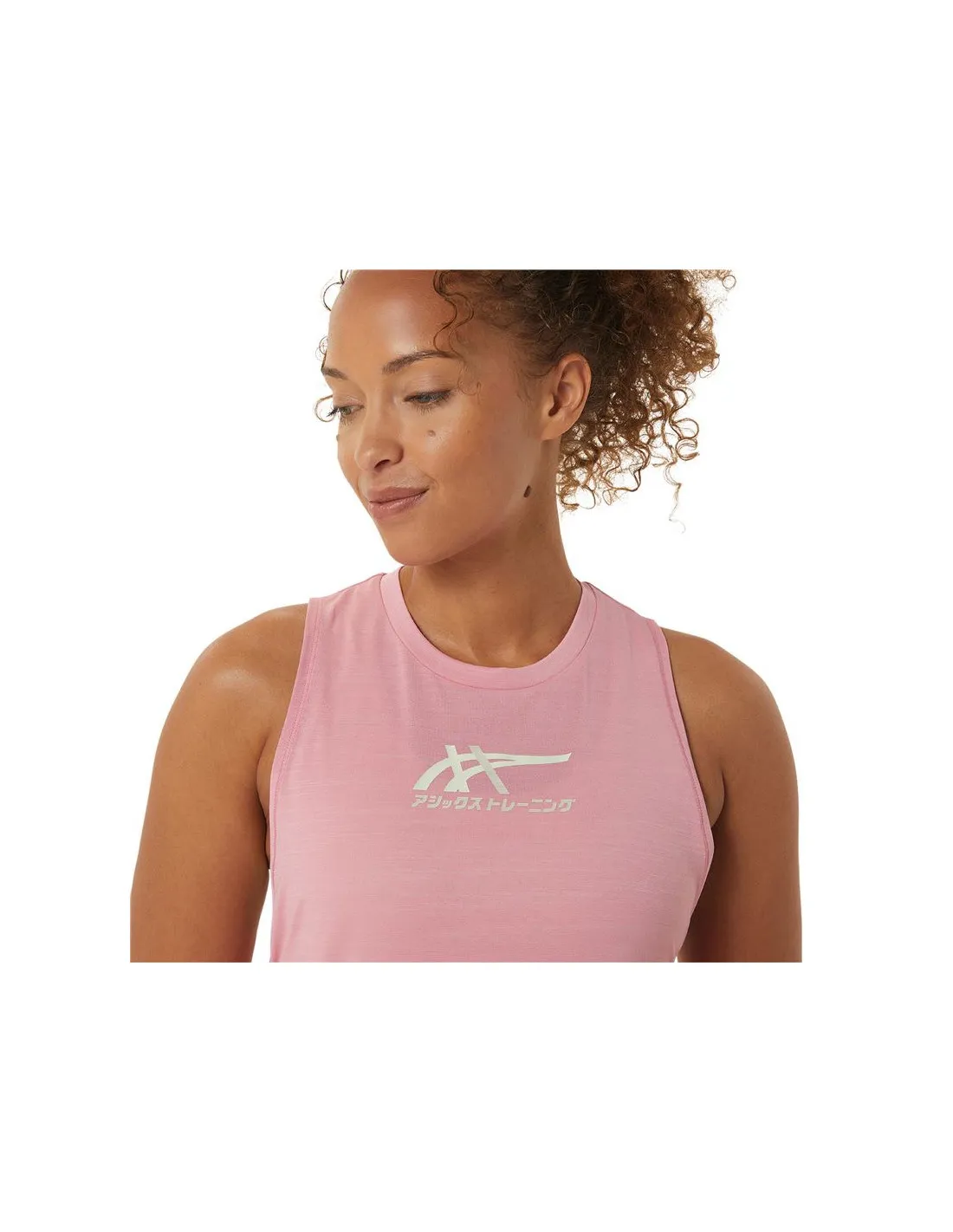 Camiseta de Fitness ASICS Tiger Rosa Mujer