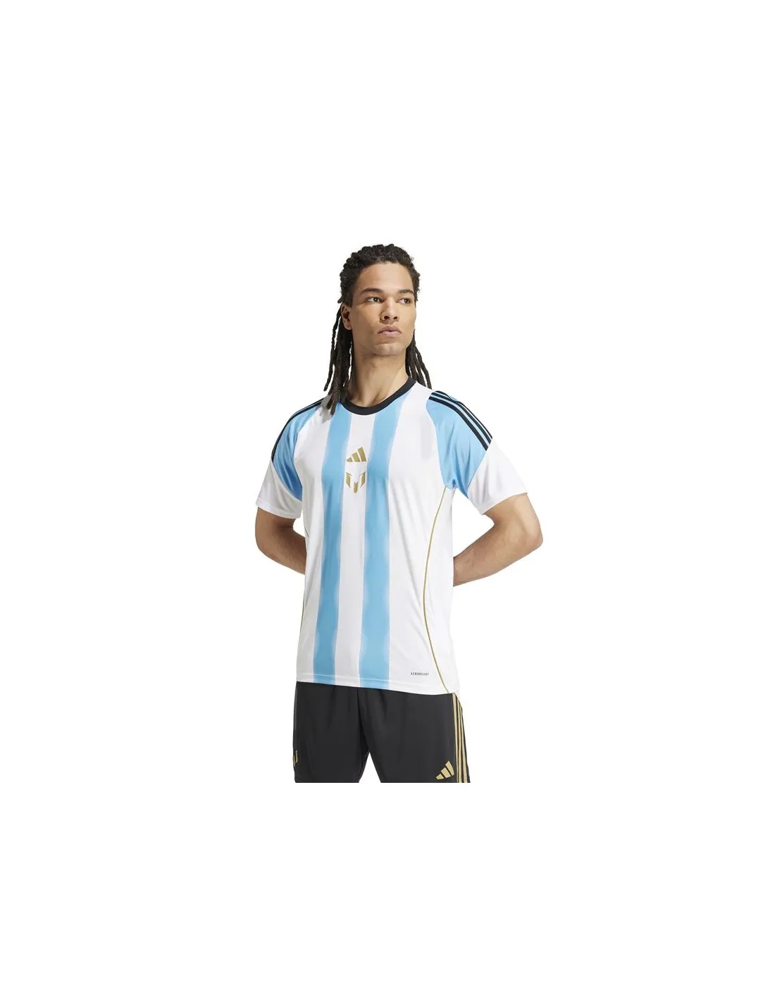 Camiseta de Fútbol adidas Messi Training Jersey Hombre Blanco