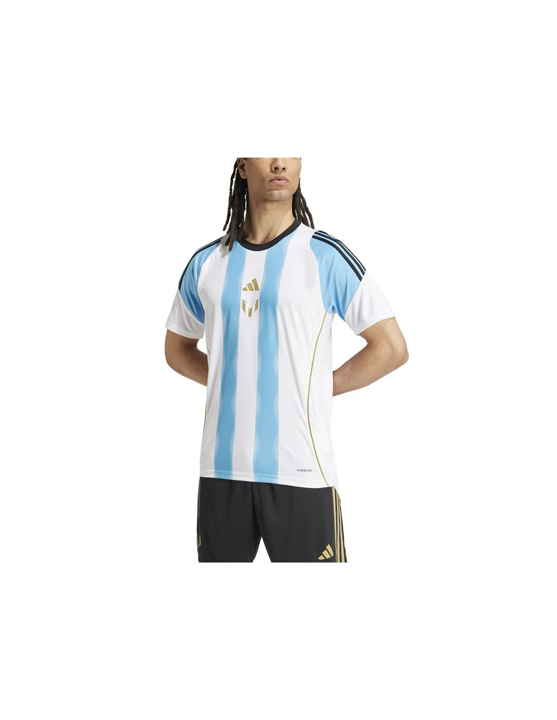 Camiseta de Fútbol adidas Messi Training Jersey Hombre Blanco