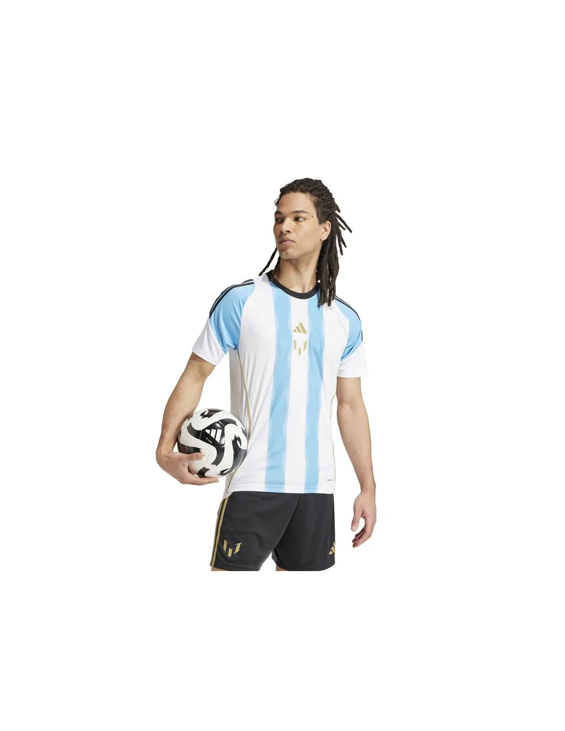 Camiseta de Fútbol adidas Messi Training Jersey Hombre Blanco