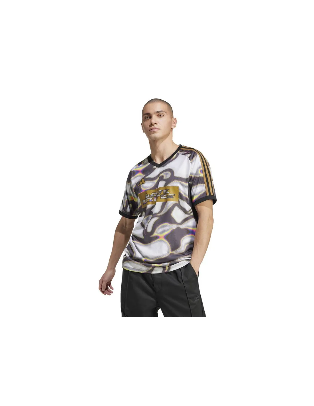 Camiseta de Fútbol adidas Tiro Jersey Pride Hombre Negro