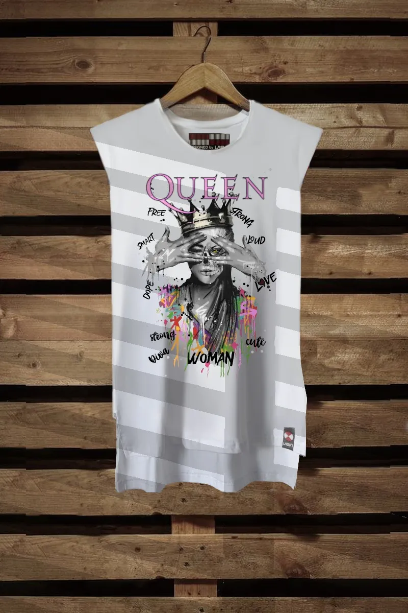 Camiseta de mujer QUEEN Blanca
