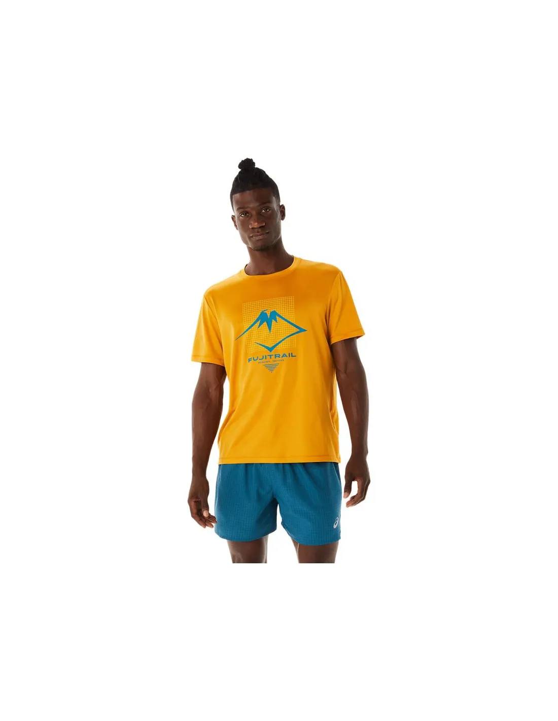Camiseta de Running ASICS Fujitrail Logo Hombre Naranja